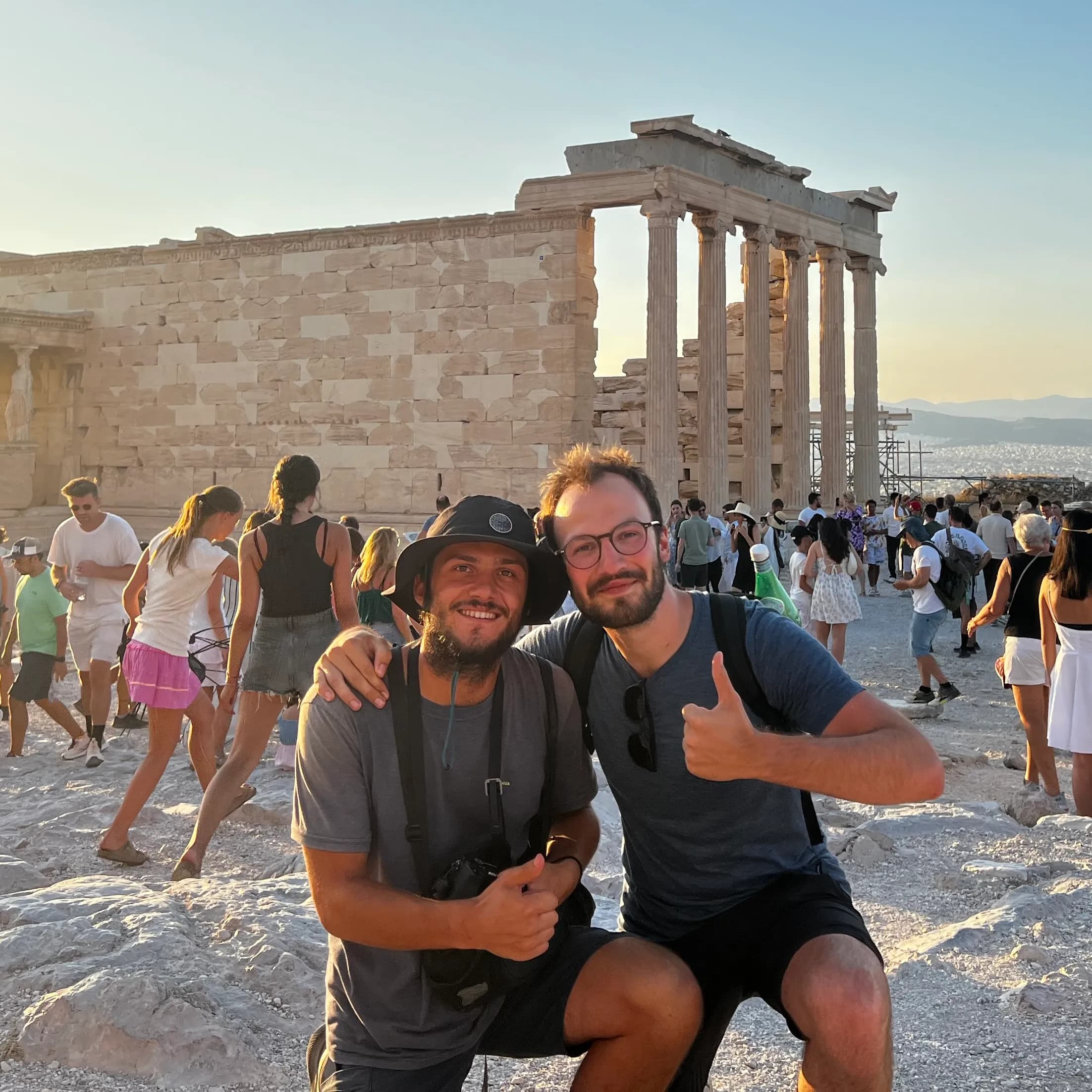 Arthur at the Parthenon
