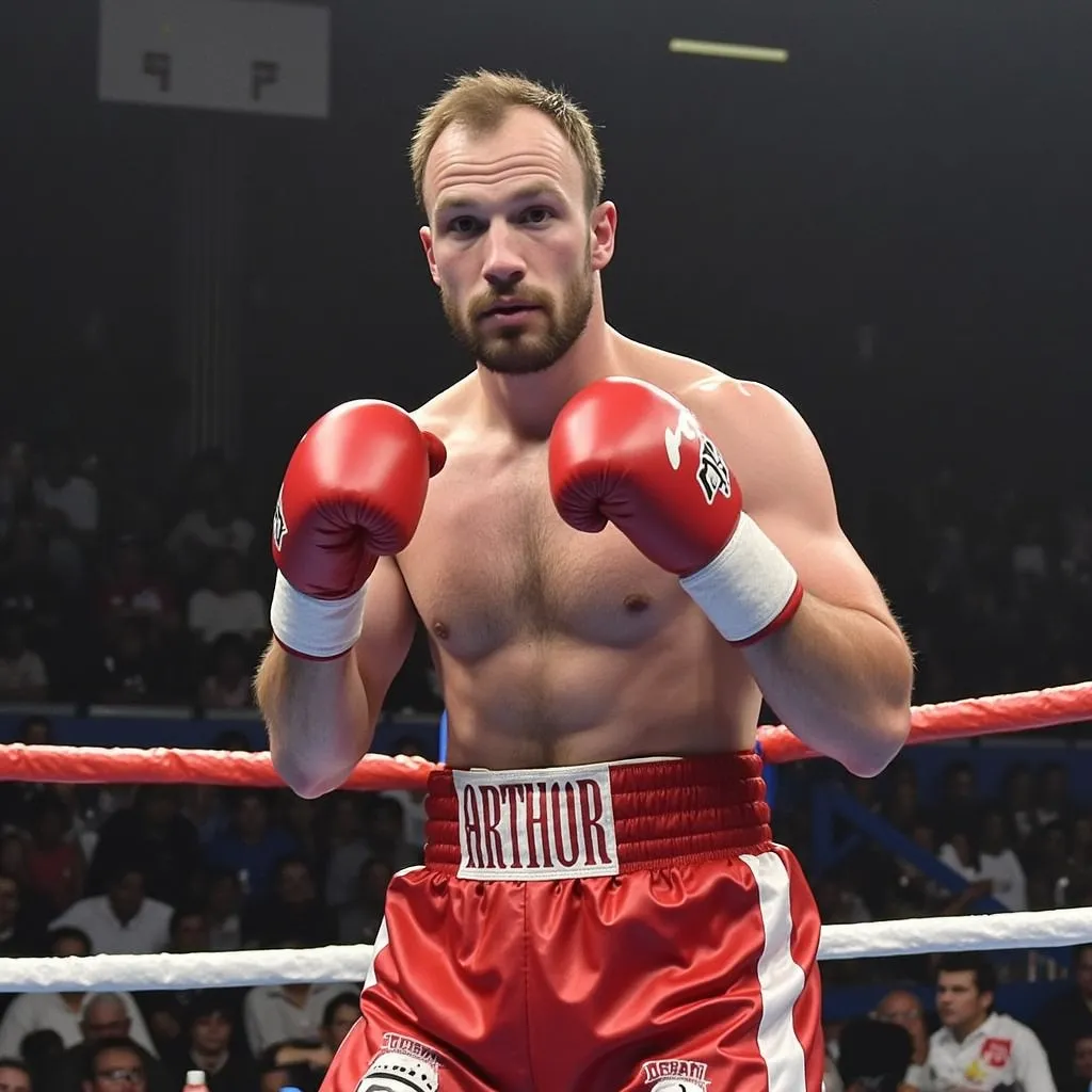 Arthur as a boxer